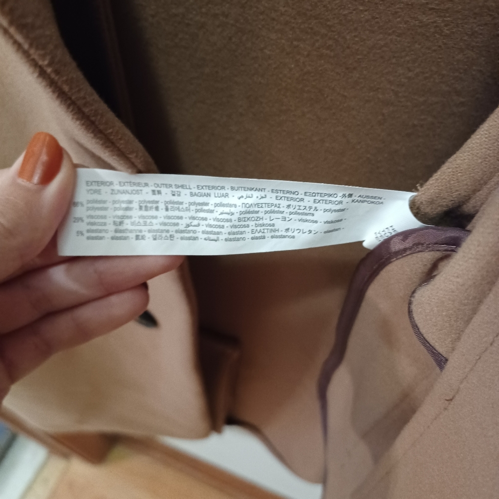 SOLD on Vinted 🆕️ NWT Zara Camel 4 Way Stretch Relaxed Fit Coat - Picture 15 of 16